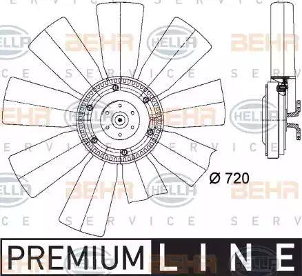 HELLA 8MV 376 727-091 - Ventilators, Motora dzesēšanas sistēma www.autospares.lv