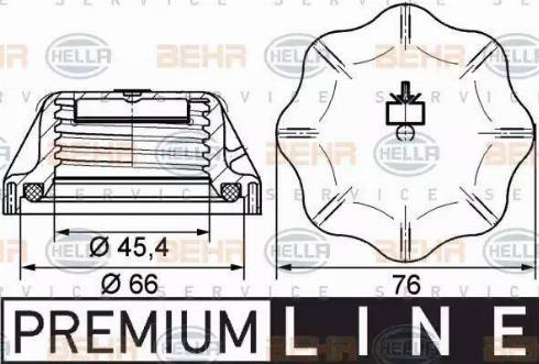 HELLA 8MY 376 742-311 - Vāciņš, Dzesēšanas šķidruma rezervuārs www.autospares.lv