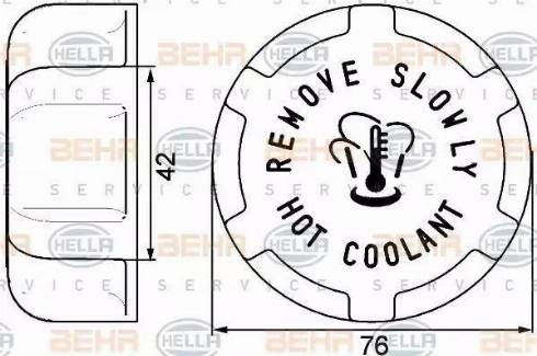 HELLA 8MY 376 742-331 - Vāciņš, Dzesēšanas šķidruma rezervuārs www.autospares.lv