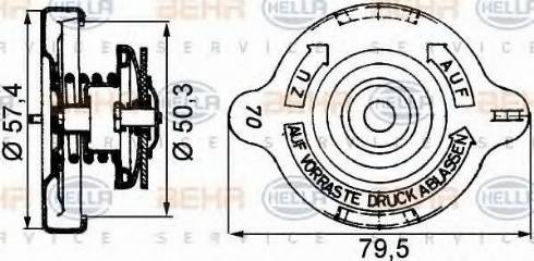 HELLA 8MY 376 742-211 - Vāciņš, Dzesēšanas šķidruma rezervuārs www.autospares.lv