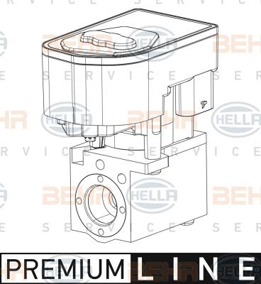 HELLA 8UW 351 008-371 - Elektromagnētiskais vārsts, Gaisa kond. sistēma www.autospares.lv