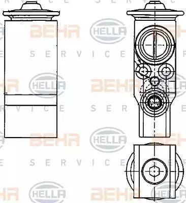 HELLA 8UW 351 239-651 - Izplešanās vārsts, Gaisa kond. sistēma www.autospares.lv