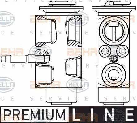 HELLA 8UW 351 239-601 - Izplešanās vārsts, Gaisa kond. sistēma www.autospares.lv