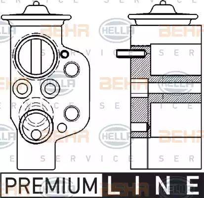 HELLA 8UW 351 239-621 - Izplešanās vārsts, Gaisa kond. sistēma www.autospares.lv