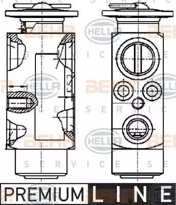 HELLA 8UW 351 239-011 - Izplešanās vārsts, Gaisa kond. sistēma www.autospares.lv