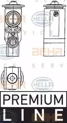 HELLA 8UW 351 239-071 - Izplešanās vārsts, Gaisa kond. sistēma www.autospares.lv