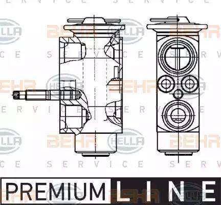 HELLA 8UW 351 239-271 - Izplešanās vārsts, Gaisa kond. sistēma www.autospares.lv