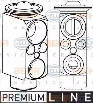 HELLA 8UW 351 234-621 - Izplešanās vārsts, Gaisa kond. sistēma www.autospares.lv