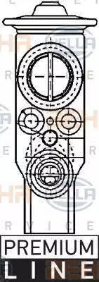 HELLA 8UW 351 234-171 - Izplešanās vārsts, Gaisa kond. sistēma www.autospares.lv