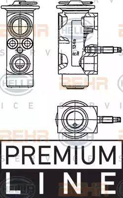 HELLA 8UW 351 234-201 - Izplešanās vārsts, Gaisa kond. sistēma www.autospares.lv