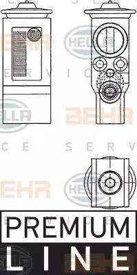 HELLA 8UW 351 234-231 - Izplešanās vārsts, Gaisa kond. sistēma www.autospares.lv