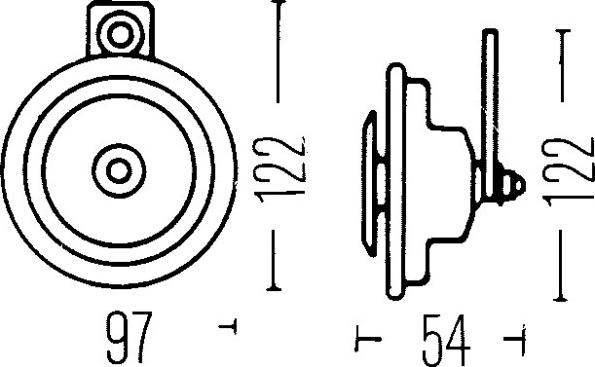 HELLA 3AL 002 952-841 - Skaņas signāls www.autospares.lv