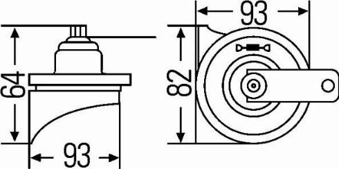 HELLA 3FG 007 728-857 - Skaņas signāls www.autospares.lv