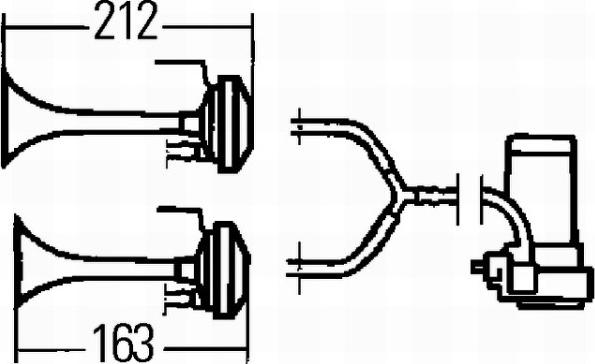 HELLA 3PB 003 001-651 - Skaņas signāls www.autospares.lv