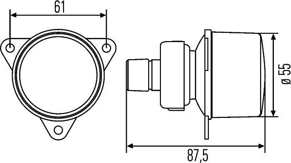 HELLA 2ZR 008 221-057 - Atpakaļgaitas signāla lukturis www.autospares.lv