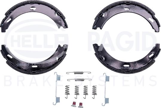 HELLA PAGID 8DA 355 050-431 - Bremžu loku kompl., Stāvbremze www.autospares.lv