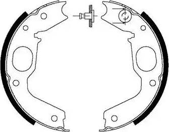 HELLA PAGID 8DA 355 050-281 - Bremžu loku kompl., Stāvbremze www.autospares.lv