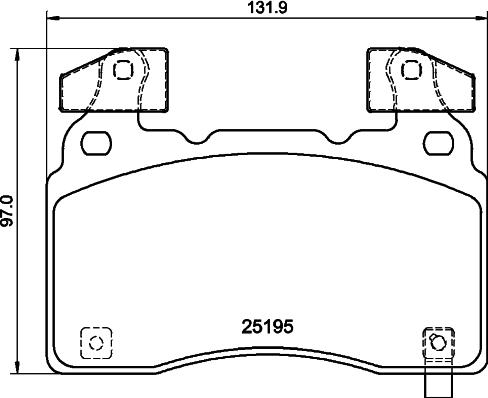 HELLA PAGID 8DB 355 040-471 - Bremžu uzliku kompl., Disku bremzes www.autospares.lv