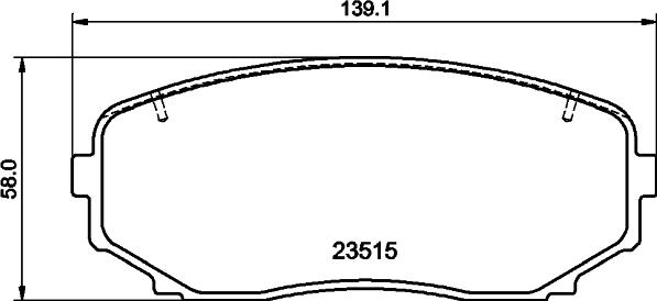 HELLA PAGID 8DB 355 041-191 - Brake Pad Set, disc brake www.autospares.lv