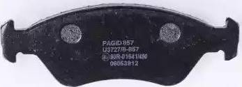 HELLA PAGID 8DB 355 009-931 - Тормозные колодки, дисковые, комплект www.autospares.lv