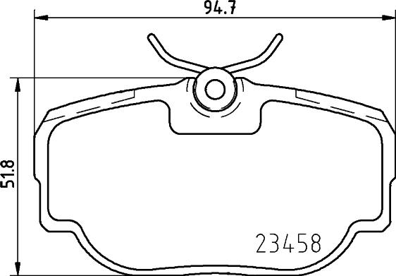 HELLA PAGID 8DB 355 009-541 - Bremžu uzliku kompl., Disku bremzes autospares.lv