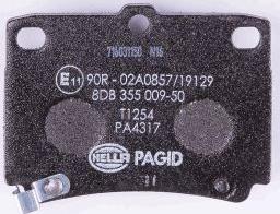 HELLA PAGID 8DB 355 009-501 - Bremžu uzliku kompl., Disku bremzes www.autospares.lv