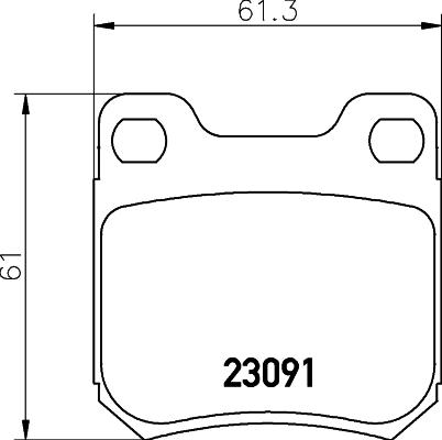 HELLA PAGID 8DB 355 009-041 - Brake Pad Set, disc brake www.autospares.lv