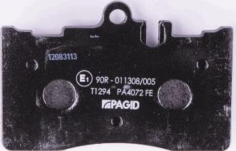 HELLA PAGID 8DB 355 009-861 - Bremžu uzliku kompl., Disku bremzes www.autospares.lv