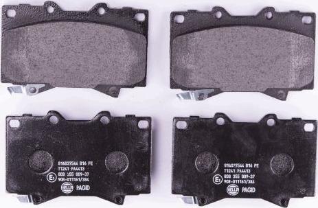 HELLA PAGID 8DB 355 009-371 - Brake Pad Set, disc brake www.autospares.lv