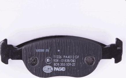 HELLA PAGID 8DB 355 009-231 - Bremžu uzliku kompl., Disku bremzes www.autospares.lv