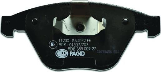 HELLA PAGID 8DB 355 009-271 - Bremžu uzliku kompl., Disku bremzes www.autospares.lv