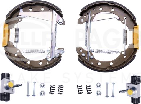 HELLA PAGID 8DB 355 004-981 - Brake Shoe Set www.autospares.lv