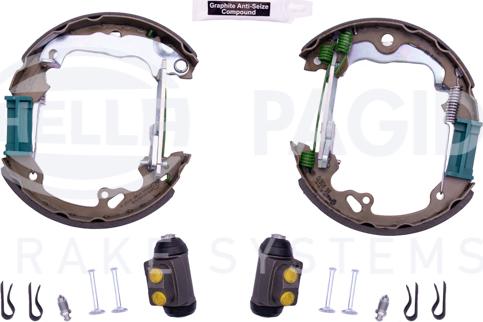 HELLA PAGID 8DB 355 004-491 - Brake Shoe Set www.autospares.lv