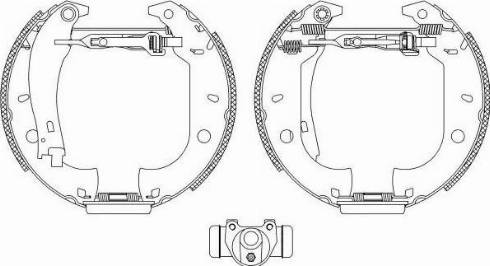 HELLA PAGID 8DB355004421 - Bremžu loku komplekts autospares.lv