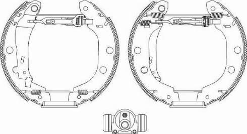 HELLA PAGID 8DB 355 004-601 - Bremžu loku komplekts www.autospares.lv