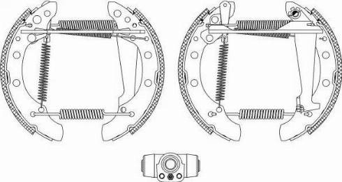 HELLA PAGID 8DB355004041 - Brake Shoe Set www.autospares.lv