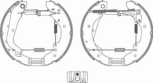 HELLA PAGID 8DB355004061 - Bremžu loku komplekts www.autospares.lv