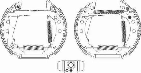 HELLA PAGID 8DB 355 004-001 - Brake Shoe Set www.autospares.lv