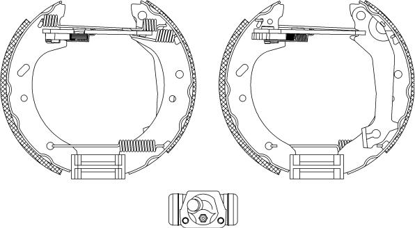 HELLA PAGID 8DB 355 004-081 - Bremžu loku komplekts www.autospares.lv