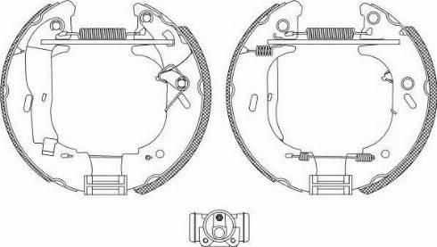 HELLA PAGID 8DB355004131 - Bremžu loku komplekts www.autospares.lv