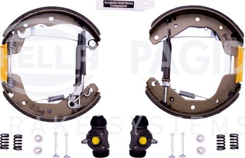 HELLA PAGID 8DB 355 004-201 - Bremžu loku komplekts autospares.lv