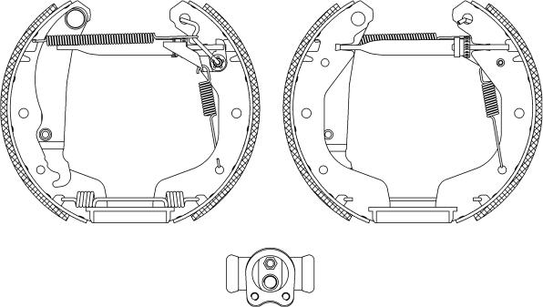 HELLA PAGID 8DB 355 004-211 - Bremžu loku komplekts www.autospares.lv