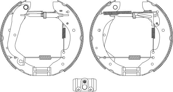 HELLA PAGID 8DB 355 004-281 - Bremžu loku komplekts www.autospares.lv