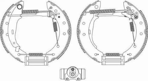 HELLA PAGID 8DB355004791 - Bremžu loku komplekts www.autospares.lv