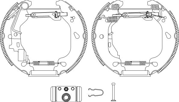 HELLA PAGID 8DB 355 004-771 - Bremžu loku komplekts www.autospares.lv