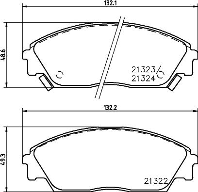 HELLA PAGID 8DB 355 005-661 - Brake Pad Set, disc brake www.autospares.lv