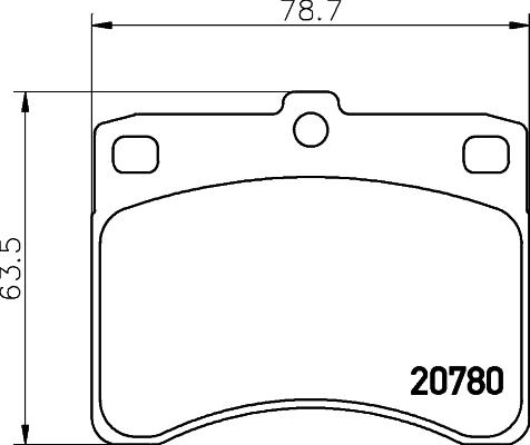 HELLA PAGID 8DB 355 005-671 - Bremžu uzliku kompl., Disku bremzes www.autospares.lv