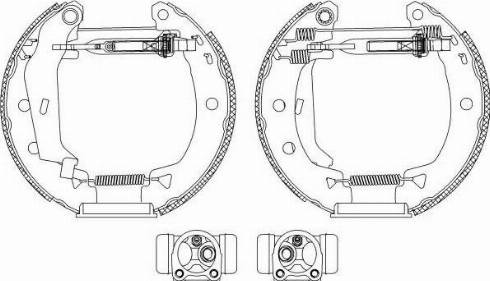 HELLA PAGID 8DB355005151 - Bremžu loku komplekts www.autospares.lv