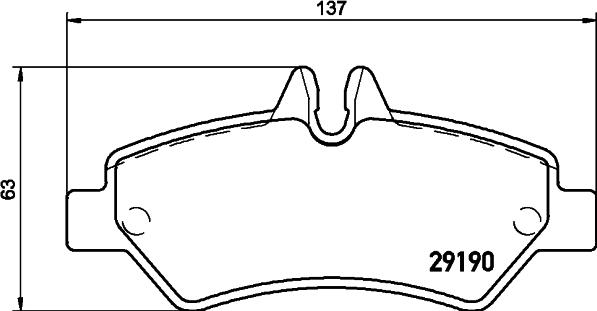 HELLA PAGID 8DB 355 005-351 - Bremžu uzliku kompl., Disku bremzes www.autospares.lv