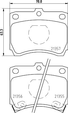 HELLA PAGID 8DB 355 026-941 - Bremžu uzliku kompl., Disku bremzes autospares.lv